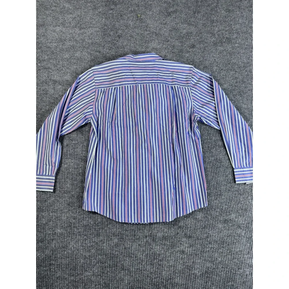 Chelsea Cambell Striped Cotton Shirt Size 10 Blue Red Yellow Classic vintage - Picture 4 of 7